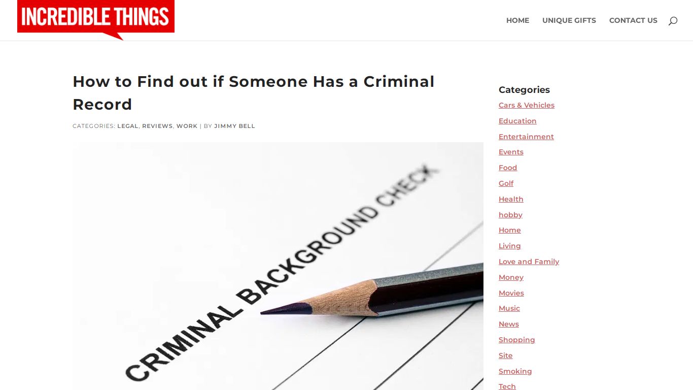 How To Find Out If Someone Has A Criminal Record